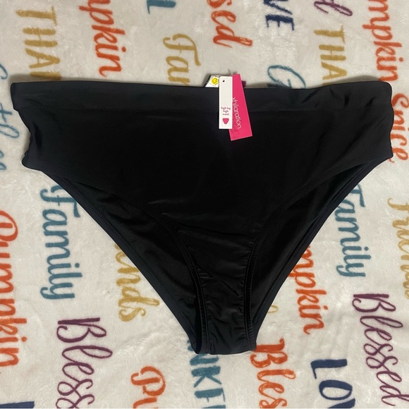 Xhilaration Other - Xhilaration Black High Waist Swim Bottoms